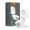 Judesio ir šviesos sensorius PIR 2-12m 10sec-7min 10-2000lx 180° IP44, VIDEX VL-SPW02W | baltas – Judesio aptikimas iki 2-12m atstumu ir platus 180° veikimo kampas