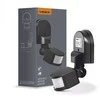 Judesio ir šviesos sensorius PIR 2-12m 10sec-7min 10-2000lx 180° IP44, VIDEX VL-SPW02B | juodas – Judesio aptikimas iki 2-12m atstumu ir platus 180° veikimo kampas