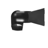 Judesio ir šviesos sensorius PIR 12m 10sec-15min 3-2000lx 160° IP65, VIDEX VL-SPW15B | juodas – Judesio aptikimas iki 12m atstumu ir platus 160° veikimo kampas