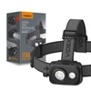 LED galvos žibintas su jutikliu įkraunamas 10W 1000Lm 5000K 2000mAh IP65 VIDEX VLF-H047Z | Raudona šviesa – Reguliuojamas šoninis jungiklis ir tikslus spindulio fokusavimas