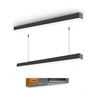 Pakabinamas šviestuvas Linijinis LED šviestuvas 24W 600mm, sujungiamas linija, 2400Lm 5000K, IP20, juodas, VIDEX VL-BNL02-24065B | Neutrali balta šviesa – Modulinis sujungimas nepertraukiamų šviesos linijų kūrimui