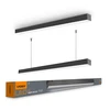 Pakabinamas šviestuvas Linijinis LED šviestuvas 50W 1200mm, sujungiamas linija, 5000Lm 5000K, IP20, juodas, VIDEX VL-BNL02-50125B | Neutrali balta šviesa – Masyvus juodo aliuminio korpusas efektyviam aušinimui