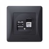 Potinkinis duomenų lizdas 1xCat6 (RJ45 kištukas), Videx Binera, juodas grafitas, IP20 VF-BNSK1PC6-BG – RJ45 Cat6 tinklo lizdas stabilaus vietinio kabelinio interneto sukūrimui