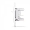 Potinkinis duomenų lizdas Cat6+Cat6 (RJ45 kištukas), Videx Binera, balta, IP20 VF-BNSK2PC6-W – dvigubas RJ45 duomenų prievadas greito kabelinio interneto tiekimui