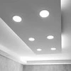 Įmontuojamas LED skydelis 18W 2100Lm 4000K IP20, VIDEX VLE-DLBR-184 | Apvalus, baltas – Žemo profilio dizainas montavimui sekliose lubose