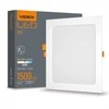 Įmontuojamas LED skydelis 18W 2200Lm 4000K IP20, VIDEX VLE-DLBS-184 | Kvadratinis, baltas – Žemo profilio dizainas montavimui sekliose lubose