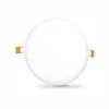 Įmontuojamas LED skydelis 24W 2950Lm 4000K IP44, VIDEX VLE-DLFR-244 | Apvalus, baltas – Žemo profilio dizainas montavimui sekliose lubose