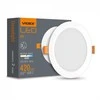 Įmontuojamas LED skydelis 6W 620Lm 4000K IP20, VIDEX VLE-DLBR-064 | Apvalus, baltas – Žemo profilio dizainas montavimui sekliose lubose