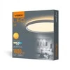 Lubinis šviestuvas Vidaus LED plafonas 18W 1800Lm 4000K IP20, VIDEX VL-DL3R-184W | baltas – UV atsparus kupolas, kuris ilgainiui negeltonuoja