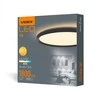 Lubinis šviestuvas Vidaus LED plafonas 18W 1800Lm 4000K IP20, VIDEX VL-DL3R-184B | juodas – UV atsparus kupolas, kuris ilgainiui negeltonuoja