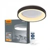 Lubinis šviestuvas Dimeriuojamas LED plafonas su pulteliu 72W 4700Lm 2700K-6000K IP20, VIDEX VLE-ERC-72B | juodas – Reguliuojamas šviesos intensyvumas ir tonas (CCT)