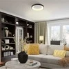 Lubinis šviestuvas Dimeriuojamas LED plafonas su pulteliu 72W 4700Lm 2700K-6000K IP20, VIDEX VLE-ERC-72B | juodas – Reguliuojamas šviesos intensyvumas ir tonas (CCT)