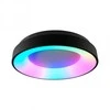 Lubinis šviestuvas Dimeriuojamas LED plafonas su pulteliu 72W 4700Lm 2700K-6000K IP20, VIDEX VLE-ERC-RGB-72B | juodas – Reguliuojamas šviesos intensyvumas ir tonas (CCT)