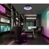 Lubinis šviestuvas Dimeriuojamas LED plafonas su pulteliu 72W 4700Lm 2700K-6000K IP20, VIDEX VLE-ERC-RGB-72B | juodas – Reguliuojamas šviesos intensyvumas ir tonas (CCT)