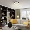 Lubinis šviestuvas Dimeriuojamas LED plafonas su pulteliu 72W 4700Lm 2700K-6000K IP20, VIDEX VLE-ERC-RGB-72B | juodas – Reguliuojamas šviesos intensyvumas ir tonas (CCT)