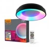 Lubinis šviestuvas Dimeriuojamas LED plafonas su pulteliu 72W 4700Lm 2700K-6000K IP20, VIDEX VLE-ERC-RGB-72B | juodas – Reguliuojamas šviesos intensyvumas ir tonas (CCT)