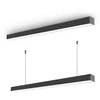 Pakabinama biuro LED lempa CCT 40W 5600Lm VIDEX VL-BNL021-4012CB | 1200mm, juoda – reguliuojama CCT šviesa darbui