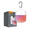 Kempingo LED žibintas 250Lm, 3000K-6500K + RGB šviesa, Li-ion 4000mAh Type-C, VIDEX VL-NL103W-R – Daugiafunkcinis 360 laipsnių apšvietimas su nuotolinio valdymo pultu
