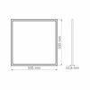 Įleidžiamas itin plonas LED panelis 40W 5200Lm 4000K, 595x595x10.8mm, IP20, VIDEX VLE-P404W | Neutrali balta šviesa – Ultra-Slim ypač plonas korpusas minimalistiniam stiliui