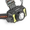 Įkraunamas galvos žibintas LED CREE XPG3 5W + 3W COB + Raudonas, 410Lm 5000K, Li-pol 1800mAh, VIDEX VLF-H147 – Įmontuotas raudonos šviesos režimas naktinio matymo apsaugai