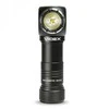 Įkraunamas LED žibintuvėlis Luminus SST20 10W + SMD Raudonas, 200Lm 5000K, Li-ion AA 1.5V 2200mAh, VIDEX VLF-A056H – Universalus 90 laipsnių kampinis žibintuvėlis su magnetu pagrinde un galvos dirželiu