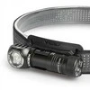 Įkraunamas LED žibintuvėlis Luminus SST20 10W + SMD Raudonas, 200Lm 5000K, Li-ion AA 1.5V 2200mAh, VIDEX VLF-A056H – Universalus 90 laipsnių kampinis žibintuvėlis su magnetu pagrinde un galvos dirželiu