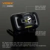 Įkraunamas galvos žibintas su judesio jutikliu LED CREE XTE 5W + COB, 310Lm 5000K, Li-ion 1800mAh, VIDEX VLF-H025C – Judesio jutiklio valdymas ir padidintas akumuliatorius ilgoms pamainoms