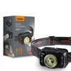 Įkraunamas galvos žibintas su judesio jutikliu LED CREE XTE 5W + COB, 410Lm 5000K, Li-ion 1800mAh, VIDEX VLF-H035C – Padidinta 410Lm galia su plačiu ir siauru šviesos srautu
