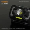 Įkraunamas galvos žibintas su judesio jutikliu LED CREE XTE 5W + COB, 310Lm 5000K, Li-ion 1800mAh, VIDEX VLF-H025C – Judesio jutiklio valdymas ir padidintas akumuliatorius ilgoms pamainoms