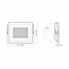 LED prožektorius 100W 9000Lm 5000K IP65, VIDEX VLE-F2e-1005W | LUCA – Sustiprintas aliuminio radiatorius ilgalaikiam aušinimui