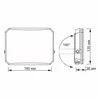 LED prožektorius 50W 4100Lm 5000K IP65, VIDEX VLE-F3-0505B – Kompaktiškas aliuminio korpusas