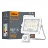 Prožektorius su jutikliu LED 10W, 900Lm, 5000K, Videx F2e PIR