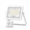 LED prožektorius su jutikliu 20W 1800Lm 5000K IP65, VIDEX VLE-F2e-205W-S | LUCA – Reguliuojamas PIR judesio jutiklis (SENS/TIME/LUX)
