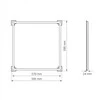Įleidžiamas sulankstomas LED rėminis panelis 40W 5100Lm 5000K, 595x595x24mm, IP20, VIDEX VLE-PAU405W | Neutrali balta šviesa – Sulankstoma konstrukcija ir patogus transportavimas paštomatuose