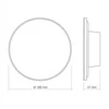 Sieninis šviestuvas LED 12W 1200Lm 3000-4000-6500K IP65, VIDEX VL-WL03-12CB | (silti / neitrāli / šaltai balta šviesa), juodas – 3CCT reguliuojamas šviesos tonas