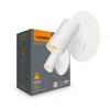 Sieninis spotas GU10 + 5W 380Lm 2700K su fono šviesa, VIDEX VL-SPF24E-W | baltas – Integruotas šiltas foninis apšvietimas atmosferai ir nukreipiamas GU10 spindulys skaitymui