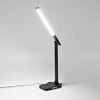 Dimeriuojama LED stalinė lempa su belaidžiu įkrovikliu 18W 700Lm 1800/3000/3800/4500/5000/6500K, VIDEX VL-TF17B | juodas – Integruota belaidė įkrovimo stotelė išmaniesiems įrenginiams