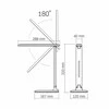 Dimeriuojama LED stalinė lempa 5W 490Lm 3000/4000/5500K, VIDEX VLE-TF02W | baltas – Jutiklinis ryškumo ir spalvų temperatūros (CCT) valdymas