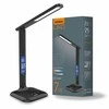 Dimeriuojama LED stalinė lempa su ekranu 7W 490Lm 3000/4000/5500K, VIDEX VLE-TF05B | RIO, juodas – Integruotas informacinis ekranas su laikrodžiu ir termometru