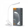 Prisegama dimeriuojama LED stalinė lempa 6W 370Lm 3000/4000/5500K, VIDEX VLE-TF09W | baltas – Universalus tvirtinimas klipsu lygiems paviršiams