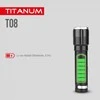 Įkraunamas kišeninis LED žibintuvėlis 700Lm 6500K, Li-ion 18650 1500mAh, TITANUM TLF-T08 – Optinis priartinimas spindulio reguliavimui ir padidinta 700Lm galia