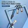 Vention USB-C to 2RCA male audio cable, 1m
