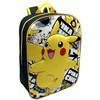 Difuzed 3D mokyklinis krepšys Pokémon Pikachu 40 x 30 x 15 cm
