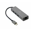 GEMBIRD A-CMU3-LAN-01 USB-C Gigabit tinklo adapteris su 3 prievadų USB 3.1 šakotuvu