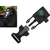 Išgyvenimo apyrankė su kompasu ir peiliuku, 26 cm