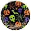 8 vnt. popierinės lėkštutės „Halloween Happy“ 23 cm FSC