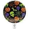 8 vnt. popierinės lėkštutės „Halloween Happy“ 23 cm FSC