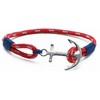 Biżuteria TOM HOPE TM0020. Bransoletka, Kolor raudona mėlyna sidabrinė. Unisex.