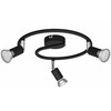 Philips Lubinis/tinko šviestuvas GU10 3x, juodas, be lemputės, ClickFix