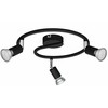Philips Lubinis/tinko šviestuvas GU10 3x, juodas, be lemputės, ClickFix